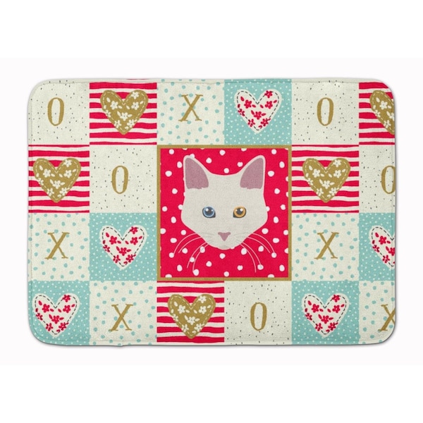 Carolines Treasures 19 x 27 in. Goddess Giant Cat Love Machine Washable Memory Foam Mat CK5084RUG - main